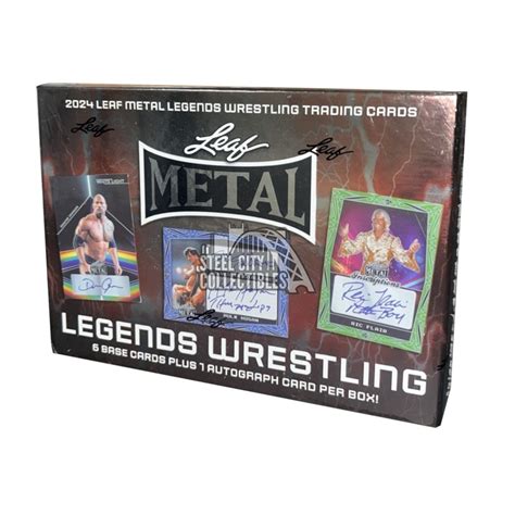 2024 leaf metal legends wrestling box|leaf metal legends wrestling checklist.